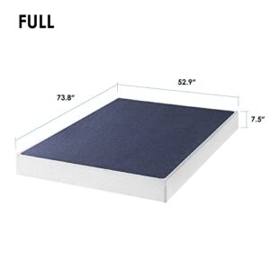 Best Price Mattress 7.5 Inch Metal Box Spring Mattress Support with Wood Slats, Full