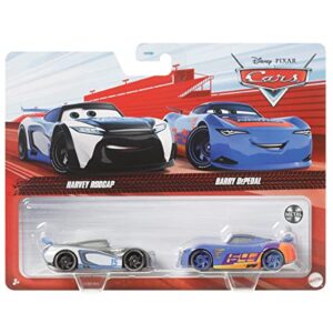 disney cars diecast 2-pack next-gen racers easy idle #15 harvey rodcap and rpm #64 barry depedal