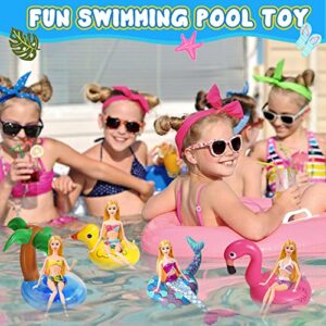 Pool Drink Floats, 15 Pack Drink Floaties, Durable Inflatable Drink Holder, Floating Drink Holder for Pool