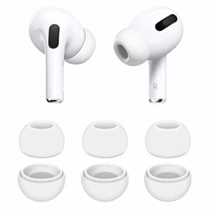 iiexcel 3 pairs compatible with airpods pro 1st 2nd ear tips buds, extra small size replacement silicone rubber eartips earbuds gel accessories compatible with airpods pro 2 and 1st - xs white