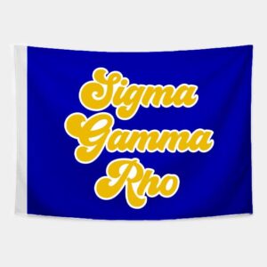 sigma gamma rho - sorority letter flag, logo design by sorority shop
