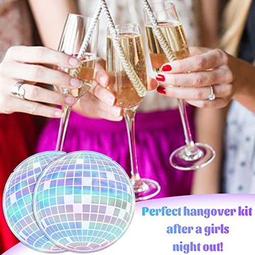 KARAQY Disco Ball Hangover Kit Bags, Last Disco Recovery Bags for Bachelorette Party Wedding Bridal Shower Engagement Party Disco Party Favors Supplies Decorations