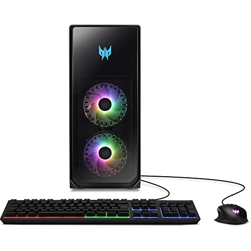 acer Predator Orion 5000 Gaming & Entertainment Desktop PC (Intel i7-12700F 12-Core, 16GB DDR5 4400MHz RAM, 2x2TB PCIe SSD RAID 0 (4TB), Win 11 Home) with MS 365 Personal, Dockztorm Hub