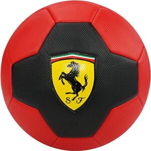 DAKOTT Ferrari 3pcs Set Includes- Ferrari Drawstring Backpack- Ferrari No. 2 Soccer Ball & a Ferrari Portable Air Compressor, 150 PSI Battery Power Tire Inflator Air Pump.