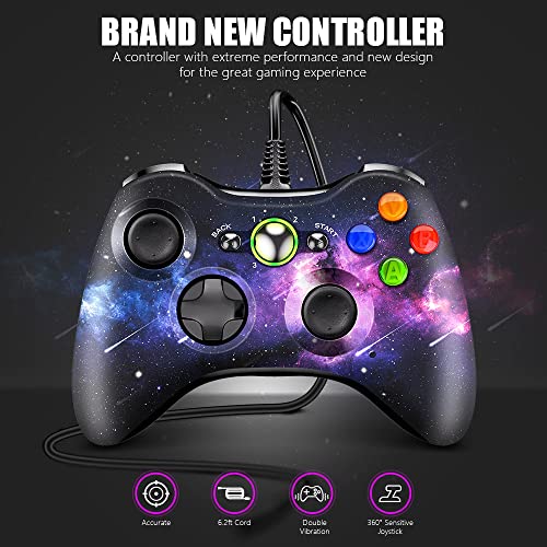 AceGamer Wired PC Controller for Xbox 360, Game Controller for Steam PC 360 with Dual-Vibration Compatible with Xbox 360 Slim and PC Windows 7,8,10,11