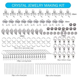 ZLXDP Gemstone Jewelry Making Kit Irregular Chips Stones Crushed Chunked Crystal Pieces Loose Beads for Decor Crafts