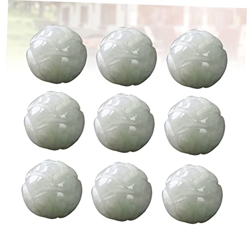 SEWACC 10pcs Beads for Jewelry Beads in Bulk Circle Beads Gemstone Loose Beads Acrylic Round Loose Beads Beads for Bracelets Crafting Supplies Suite Set Craft DIY Beads Loose Beads Colored Beads