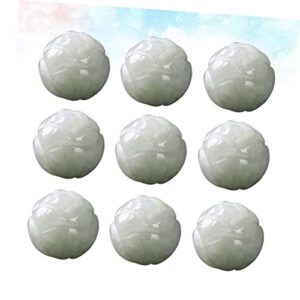 SEWACC 10pcs Beads for Jewelry Beads in Bulk Circle Beads Gemstone Loose Beads Acrylic Round Loose Beads Beads for Bracelets Crafting Supplies Suite Set Craft DIY Beads Loose Beads Colored Beads