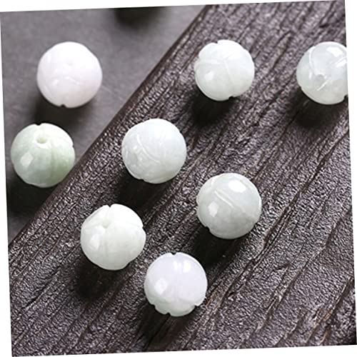 SEWACC 10pcs Beads for Jewelry Beads in Bulk Circle Beads Gemstone Loose Beads Acrylic Round Loose Beads Beads for Bracelets Crafting Supplies Suite Set Craft DIY Beads Loose Beads Colored Beads