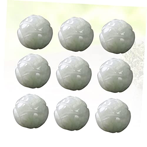 SEWACC 10pcs Beads for Jewelry Beads in Bulk Circle Beads Gemstone Loose Beads Acrylic Round Loose Beads Beads for Bracelets Crafting Supplies Suite Set Craft DIY Beads Loose Beads Colored Beads