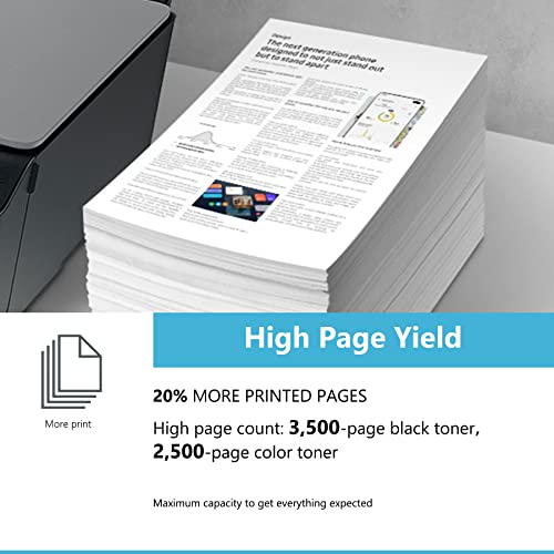 EAXIUCE TN227 Black Toner Cartridge 2Pack Compatible TN 227 Replacement for HHLL3210CW HLL3230CDW HLL3270CDW MFCL3750CDW MFCL3710CW Series Printer