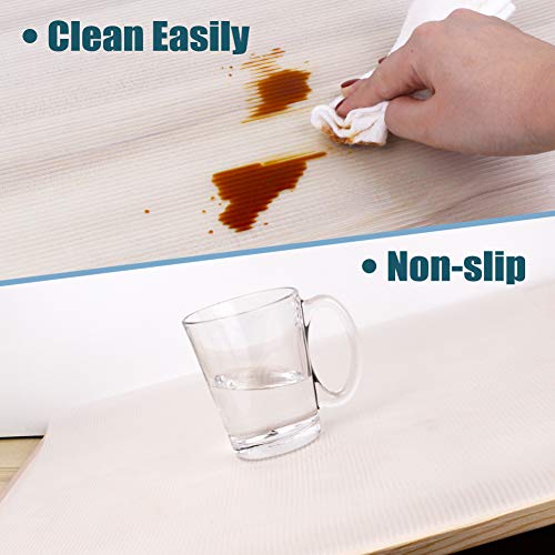 Shelf Liner, Non-Slip Cabinet Liner, Washable Oil-Proof for Kitchen Cabinet, Shelves, Refrigerator, Storage, Desks, 14 Inches x 20 FT, Non Adhesive Drawers Liner… (14 Inches x 20 FT)