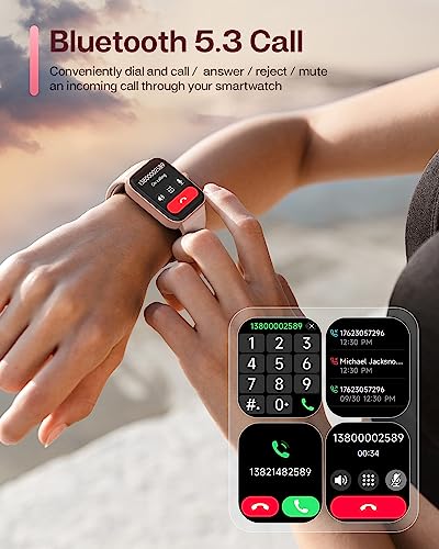 Smart Watches for Women Men(Bluetooth Answer/Make Call), Smart Watch Alexa Built-in, 1.8" Fitness Watch with Heart Rate/SpO2/Sleep Monitor/100 Sports/IP68 Waterproof, Activity Trackers for iOS Android