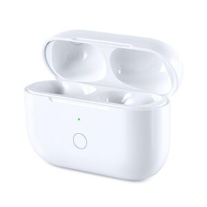wireless charging case replacement compatible with airpods pro 1st & 2nd generation, airpods pro 1st & 2nd charger case with bluetooth pairing sync button