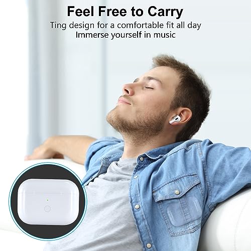 Wireless Charging Case Replacement Compatible with AirPods Pro 1st & 2nd Generation, AirPods Pro 1st & 2nd Charger Case with Bluetooth Pairing Sync Button