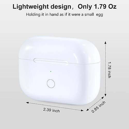 Wireless Charging Case Replacement Compatible with AirPods Pro 1st & 2nd Generation, AirPods Pro 1st & 2nd Charger Case with Bluetooth Pairing Sync Button