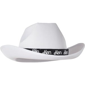 InSpirit Designs Adult Barbie and Ken Cowboy or Cowgirl Hat | Officially licensed | White Cowboy Hat | Interchangeable Barbie and Ken Ribbons