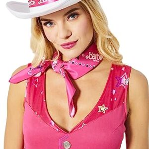 InSpirit Designs Adult Barbie and Ken Cowboy or Cowgirl Hat | Officially licensed | White Cowboy Hat | Interchangeable Barbie and Ken Ribbons