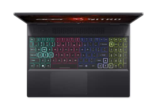 Acer Nitro 16 Gaming Laptop | Intel i5-13500H | NVIDIA GeForce RTX 4050 Laptop GPU | 16" 2560 x 1600 165Hz IPS G-SYNC Display | 8GB DDR5 | 512GB Gen 4 SSD | Wi-Fi 6 | RGB Backlit KB | AN16-51-56VR