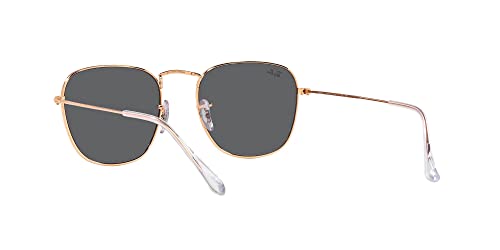 Ray-Ban RB3857 Frank Square Sunglasses, Rose Gold/Dark Grey, 54 mm