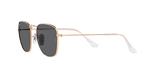 Ray-Ban RB3857 Frank Square Sunglasses, Rose Gold/Dark Grey, 54 mm