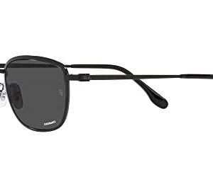 Ray-Ban RB3705 Square Sunglasses, Black/Polarized Dark Grey, 60 mm