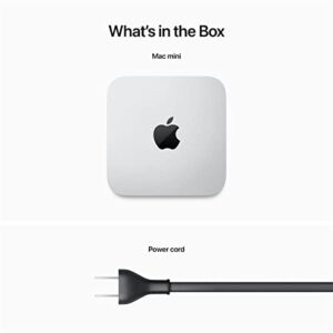 Apple Mac Mini Desktop Computer, M2 Chip with 8-Core CPU and 10-Core GPU, 16GB Memory, 256GB SSD, Early 2023