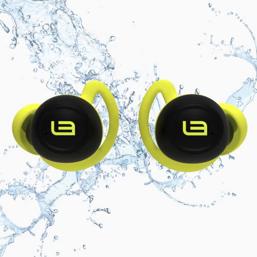 HyperSonic Evolution: Hyper Definition Bluetooth Earbuds (Ultra Tight Bass, 60 Hours Playtime, 3D Spatial Sound, Wireless Charging, iPX7 Waterproof, Passive Noise Isolation) New for 2023 (Flux Green)