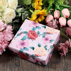 PlandRichW Floral Wrapping Paper Folded Sheets for Women Girls Baby, 12 Sheets Recycled Gift Wrapping Paper for Wedding, Birthday, Mother's Day, Party, Baby Shower, Precut 20" X 29"