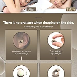 ATHRZ Sleep Invisible Earbuds Smallest Mini Wireless Bluetooth Earpiece Phone Discreet Earbud for Small Ears, Work, Sleep On Side, Women, Kids (Nude)