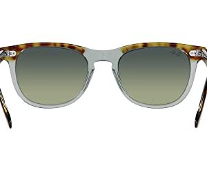Ray-Ban RB2398 Eagleeye Square Sunglasses, Havana on Transparent Green/Green Vintage, 53 mm