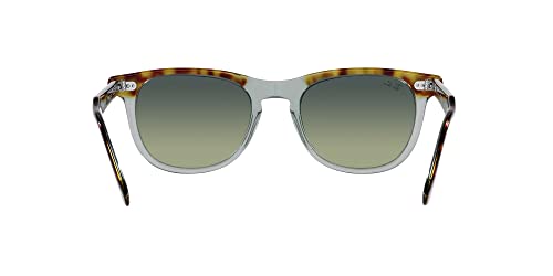 Ray-Ban RB2398 Eagleeye Square Sunglasses, Havana on Transparent Green/Green Vintage, 53 mm