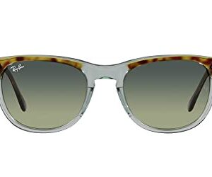 Ray-Ban RB2398 Eagleeye Square Sunglasses, Havana on Transparent Green/Green Vintage, 53 mm