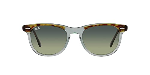 Ray-Ban RB2398 Eagleeye Square Sunglasses, Havana on Transparent Green/Green Vintage, 53 mm