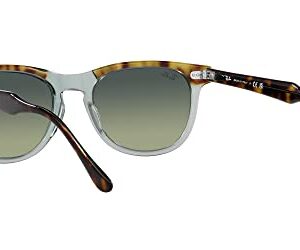 Ray-Ban RB2398 Eagleeye Square Sunglasses, Havana on Transparent Green/Green Vintage, 53 mm