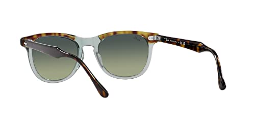 Ray-Ban RB2398 Eagleeye Square Sunglasses, Havana on Transparent Green/Green Vintage, 53 mm