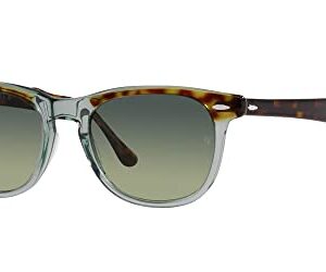 Ray-Ban RB2398 Eagleeye Square Sunglasses, Havana on Transparent Green/Green Vintage, 53 mm