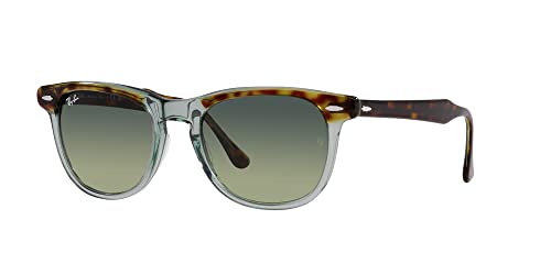 Ray-Ban RB2398 Eagleeye Square Sunglasses, Havana on Transparent Green/Green Vintage, 53 mm