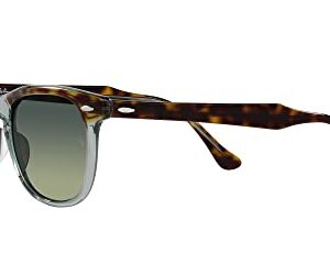 Ray-Ban RB2398 Eagleeye Square Sunglasses, Havana on Transparent Green/Green Vintage, 53 mm