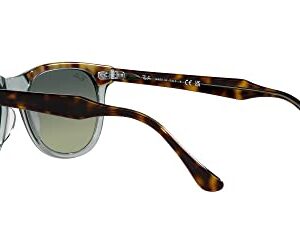 Ray-Ban RB2398 Eagleeye Square Sunglasses, Havana on Transparent Green/Green Vintage, 53 mm