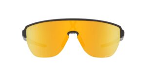 oakley men's oo9248 corridor rectangular sunglasses, matte carbon/prizm 24k, 42 mm