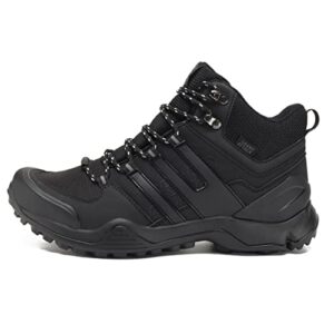 grand attack hiking boots for men hiking shoes lightweight anti slip trekking trails outdoor work shoes black size 9-9.5