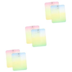 exceart rubber cutting board 6 pcs plate clamp exam paper clips file clipboards document holder business office plastic test paper holder office supplies clipboards clipboard for office