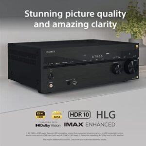 Sony STR-AN1000 7.2 CH 8K A/V Receiver: Dolby Atmos, DTS:X, Bluetooth, WiFi, Google Chromecast, Spotify Connect, Apple AirPlay, HDMI 2.1 and SA-RS3S Wireless Rear Speakers for HT-A7000/A5000/A3000