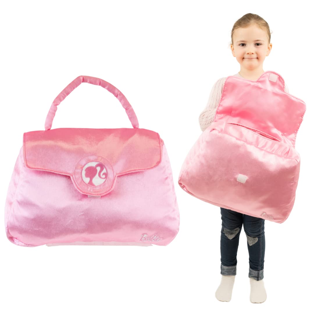 Franco Barbie Purse Pillow Bedding Super Soft Plush Pink Purse/Bag Shapped Cuddle Pillow Buddy, (100% Official Licensed Barbie Product)