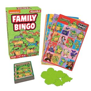 aquarius teenage mutant ninja turtles bingo game - fun family party game for kids, teens and adults - entertaining family game night gift - officially licensed tmnt merchandise - ages 6 and up