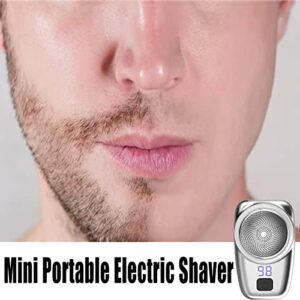 Mini Shaver Portable Electric Shaver,Electric Razor for Men,Mini-Shave Pocket Portable Shavers,USB Rechargeable Waterproof Shaver Wet and Dry Use Suitable for Home,Car,Travel Gift for Father Husband