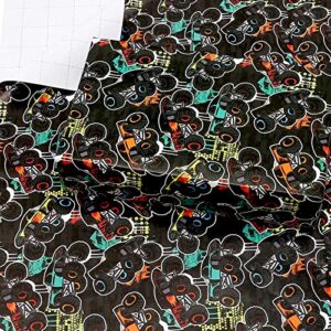 u'cover monster truck birthday wrapping paper for kids boys 3-large black racing car gift wrapping paper for men baby shower holiday with cut line folded flat gift wrap sheet 27 * 39.4inch