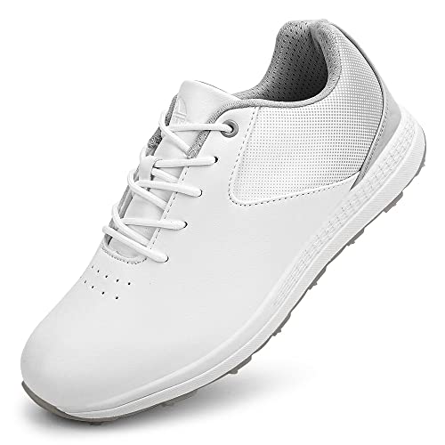 Ifrich Women Golf Shoes Professional Outdoor Golf Sport Sneakers (6.5,Grey)