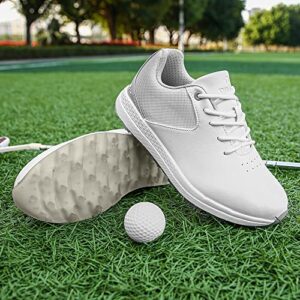 Ifrich Women Golf Shoes Professional Outdoor Golf Sport Sneakers (6.5,Grey)